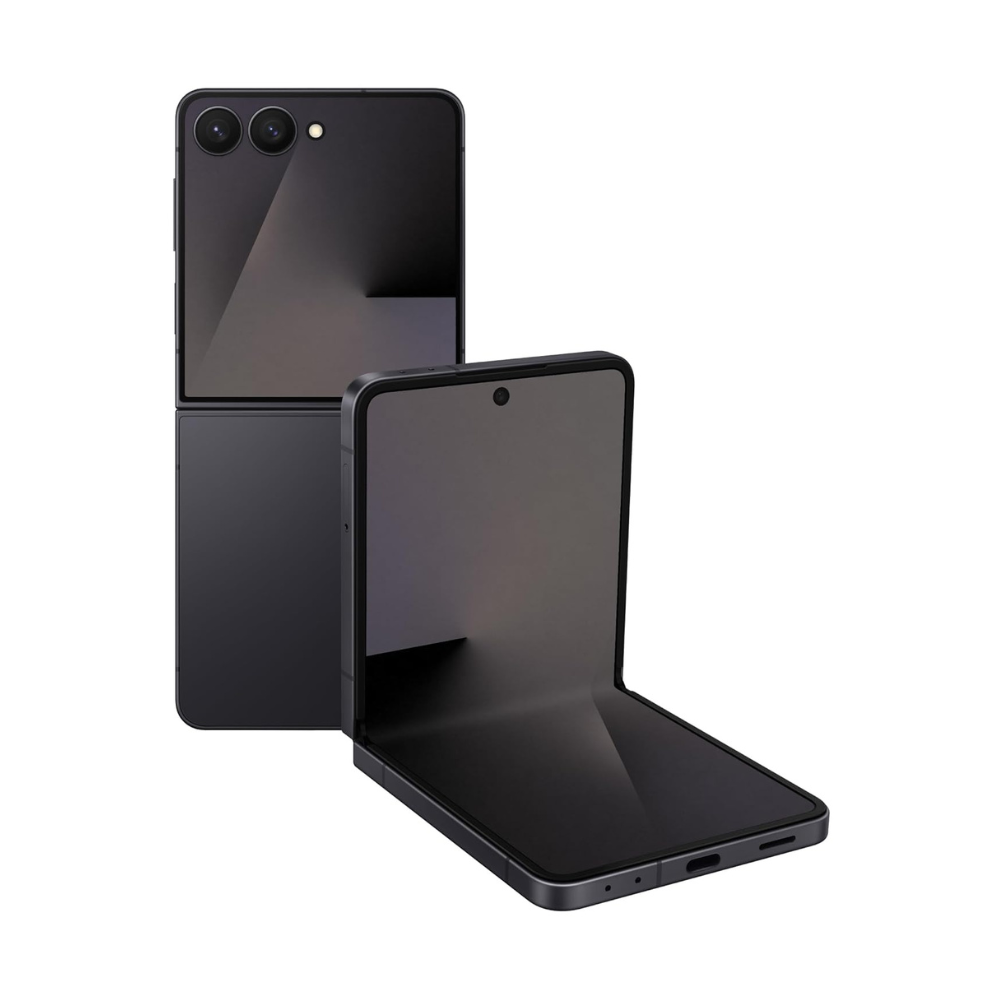 Samsung Galaxy Z Flip7 5G Smartphone with Galaxy AI (JetBlack, 12GB RAM, 256GB Storage), Ultra Sleek Design with 50MP High-Resolution Camera, Exynos 2500, Google Gemini