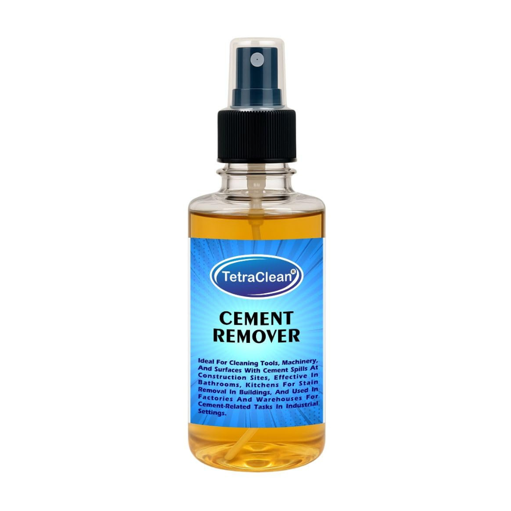 TetraClean Cement Remover Spray 250ml – Heavy-Duty Cleaner for Cement, Grout, Glue & Varnish Stains – Ideal for Construction Tools, Machines & Industrial Surfaces