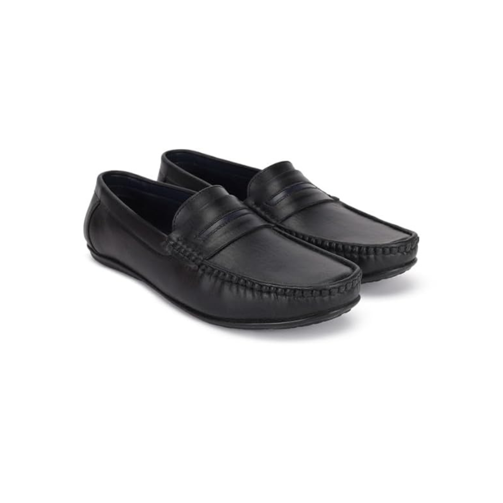 PARAGON K11238G Leather Formal Shoes for Men  Comfortable, Durable And Lightweight Loafers with Soft Cushioned Footbed  Easy Wear Slip On  Ideal for Daily & Occasional Use