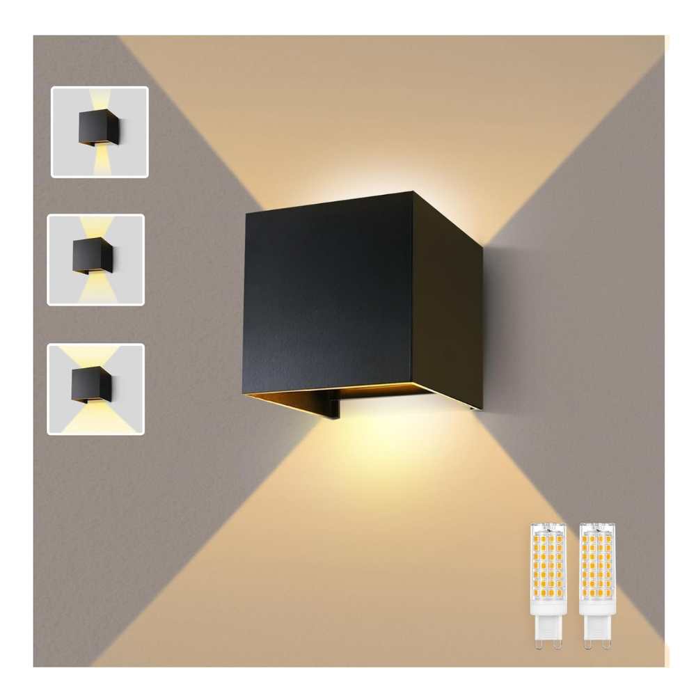 Murphy Areo 2-Way Waterproof LED Wall Light – Warm White, Aluminum Body, 2-Year Warranty, Indoor & Outdoor – Pack of 1