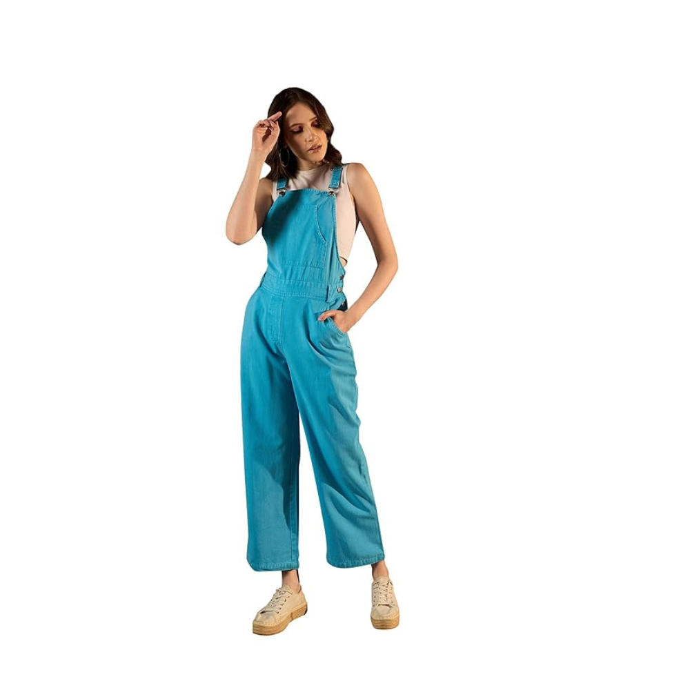 StyleStone Women's Denim Dungaree (T shirt not included)