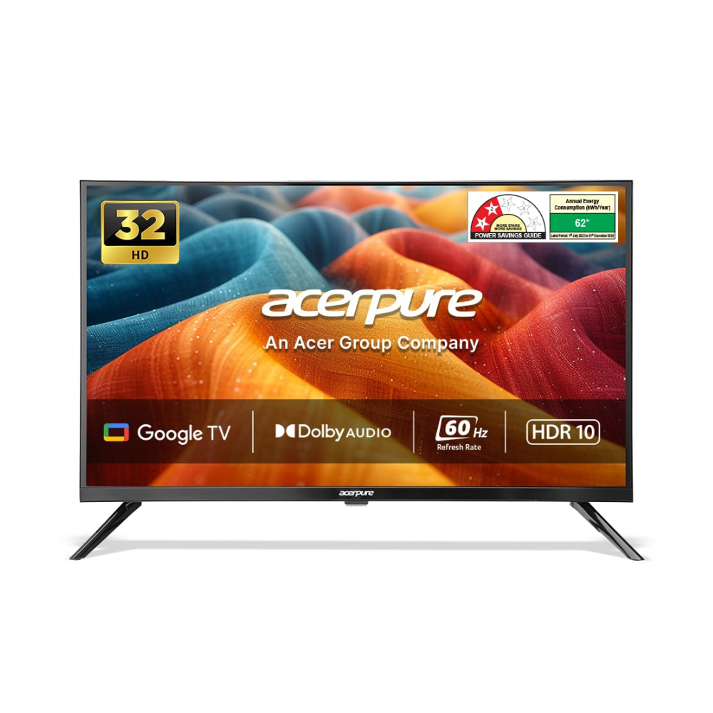 Acerpure 80 cm (32 inch) Aspire Series HD LED Smart Google TV AP32HG41AASPD Model (Black)